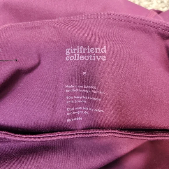 Girlfriend Collective Compressive High Rise 7/8 Leggings Plum Purple Size Small - Picture 4 of 7